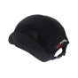 Reduced Peak First Base 3 Cap Black with Side Mesh Ventilation EN812 Conformant