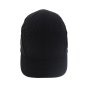Reduced Peak First Base 3 Cap Black with Side Mesh Ventilation EN812 Conformant