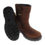 Click Rigger Boot Water Resistant Leather Upper Fur Lined Brown Size 05