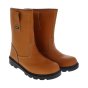 Rigger Boot 3M Thinsulate Lining Water Resistant Leather Upper Tan Size 09