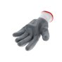 Polyester Seamless Gloves Nitrile Palm & Finger Coated Vented Back Grey LGE
