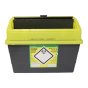 Sharps Bin with Pivot Flap ensures Safe Disposal of Blades 24.0L Capacity