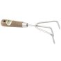 Hand Rake Stainless Steel with Ash Handle for Gardening by Draper Tools