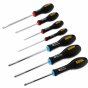 7 Piece Stanley FatMax Screwdriver Set - Parallel, Flared, Pozidriv