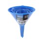 4 Piece Plastic Funnel Set - 50mm to 115mm Diameters, Tough Construction