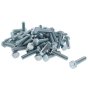 M12 x 50mm Zinc Plated 8.8 HT DIN 933 Setscrews 50 Pack