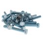 M12 x 100mm Zinc Plated 8.8 HT DIN 933 Setscrews - Pack of 25
