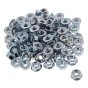 Metric Serrated Flange Nuts, Zinc Plated, Size: M8. Pack of 100