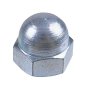 Dome Nuts, Zinc Plated, Size: M12 - Pack of 10