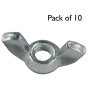 Wing Nuts, Zinc Plated, Size: M5 - Pack of 10