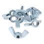 Wing Nuts, Zinc Plated, Size: M6 - Pack of 10 - 903 0762