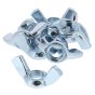 Wing Nuts, Zinc Plated, Size: M10 - Pack of 10 - 903 0764