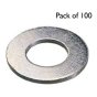 Form A Flat Washers (Heavy Duty), Zinc Plated, I.D. 20 mm - Pack of 100