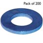 Table 3 Flat Washers, Zinc Plated, I.D: 9/16", Pack of 200