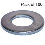 Form C Stainless Steel Washers, I.D. 20 mm (Large O.D.) - Pack of 100