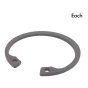 Internal Circlip 43mm Self Colour Metal - DIN 472 Fastener