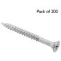 Twinthread Wood Screws, Size: No.10, Length: 1.3/4" - Pack of 200