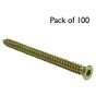 Concrete Screws, T30 Torx Head, (Zinc/Passivated) Size: 7.5 x 70 - Pack of 100