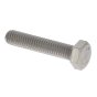 M10 x 25mm Hexagon Head Setscrews DIN 933 Stainless Steel A2 - 100 Pack