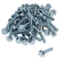 Metric HT Flanged Setscrews, Grade 8.8, Zinc Plated, M10 x 35 - Pack of 50