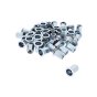 M12 Steel Full Hex Flat Head Open Rivet Nut (Pack of 50)