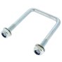 U Bolt Square Type 90 x 60 x 60mm, M10 Thread, 30mm Thread Length, Grade 8.8