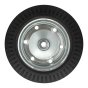 Rubber Wheel 400x70 3rel 178 Plane Bore-Steel Silver Galv Cent - Pramac Part - 907 0107