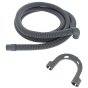Drain Hose 2.5m(8') 20mm Straight - 22mm 90 Deg End fits Washing Machines