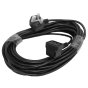 12m Mains Power Cable 2 core 1.0mm Fitted UK 13Amp Plug for Numatic Vacuum Cleaners