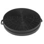 Carbon/Charcoal Round Filter 215mm Dia with Lugs fits Zanussi IH4020 Cooker Hoods