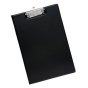 A4 Black PVC Fold Over Clipboard - 5 Star Office