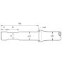 Breaker Chisel 430mm for Atlas Copco SBC60 Hydraulic Breakers