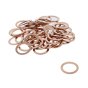 Copper Washers 16x22x1.5mm for Fuel Injection Systems - 50 Pack