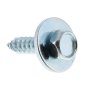 Screws 10x3/4" with Captive Washer Hexagon Head Zinc Plated - 925 188