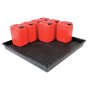 Drum Drip Tray fits 16 x 25L Drum 120 x 120 x 12cm w/ Removable Grid Base