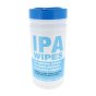 IPA Tub of 100 Large Textured Sheet Alcohol Wipes