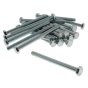 M10 x 120mm Zinc Plated 8.8 HT DIN 933 Setscrews 25 Pack