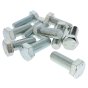 M20 x 50mm Zinc Plated 8.8 HT DIN 933 Setscrews 10 Pack