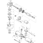 Makita 9564 Angle Grinder Assembly
