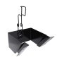 Wheel Chock Holder, DIN 76051 E53, Black Painted Metal