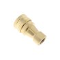 3/8" Brass Holmbury ISO B Female Coupling 180 Bar MWP - ISO 7241-B