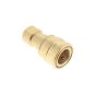 3/8" Brass Holmbury ISO B Female Coupling 180 Bar MWP - ISO 7241-B