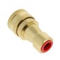 Female Brass Coupling ISO 7241-B 180 Bar MWP - Thread: 06 (3/8")