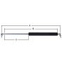 Damper / Gas Strut Replaces JCB Part Number 331/14573
