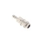 6mm Mini Coupling Hose Tail AC1106 - Brass with Chrome Plate Finish