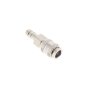 8mm I/D Hose Tail Mini Coupling PCL AC1108 - Brass with Chrome Plate Finish
