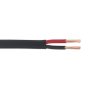 Automotive Cable Thick Wall Flat Twin 2 x 2mm(sq) 28/0.30mm 30mtr Black Sealey Part No. AC2830TWTK