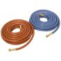 Oxygen / Acetylene Hose Sets, 10mm Hose, Length: 10m