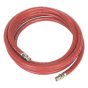 Air Hose 5mtr x Dia.10mm with 1/4"BSP Unions Sealey Part No. AHC538