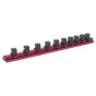 Socket Retaining Rail Magnetic 1/2"Sq Drive 10 Clips Sealey Part No. AK27084